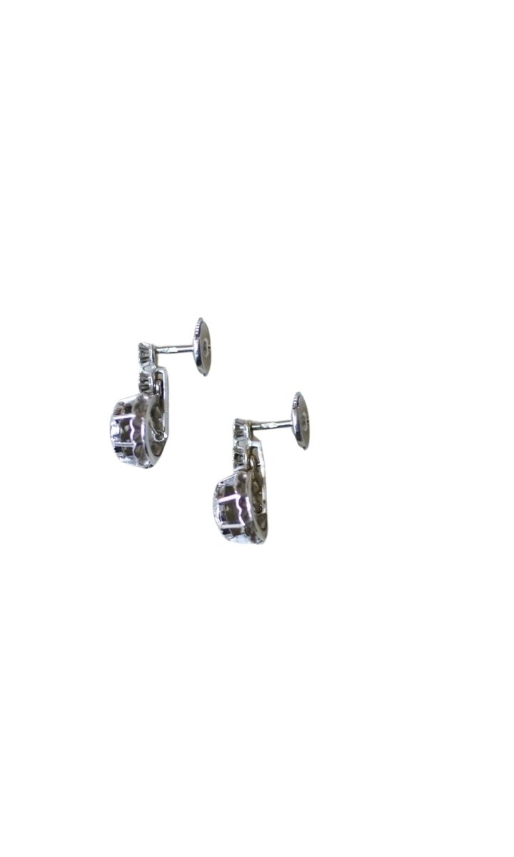 Boucles d'oreilles chaton illusion diamants - Castafiore