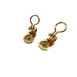 Boucles d'oreilles CHAUMET en or jaune et diamants - Castafiore