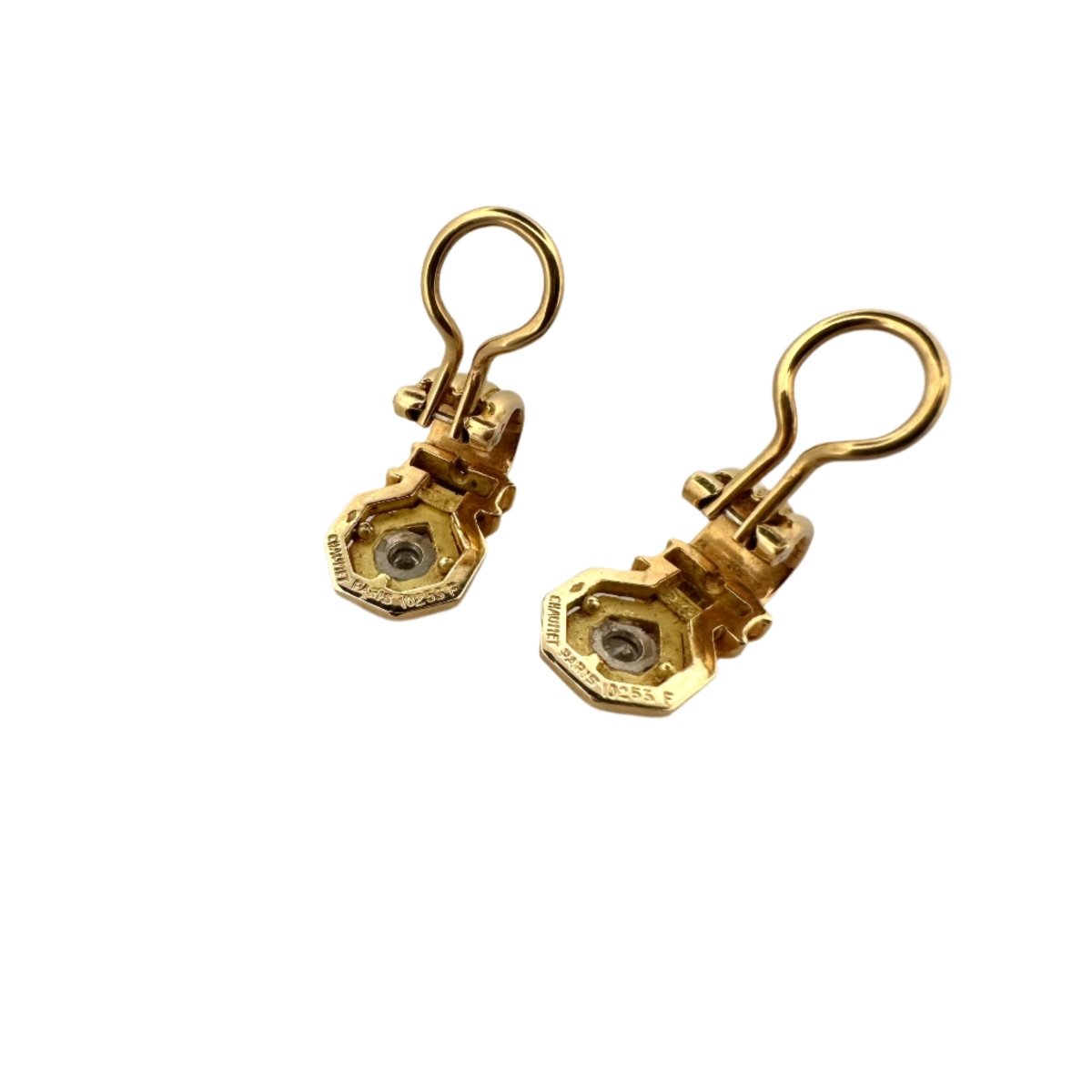 Boucles d'oreilles CHAUMET en or jaune et diamants - Castafiore
