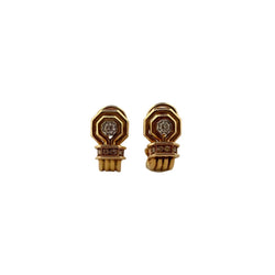 Boucles d'oreilles CHAUMET en or jaune et diamants - Castafiore