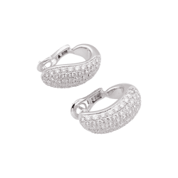 Boucles d'oreilles CHAUMET "Hommage à Venise" en or blanc et diamants - Castafiore