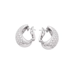 Boucles d'oreilles CHAUMET "Hommage à Venise" en or blanc et diamants - Castafiore