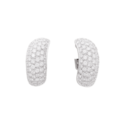 Boucles d'oreilles CHAUMET "Hommage à Venise" en or blanc et diamants - Castafiore