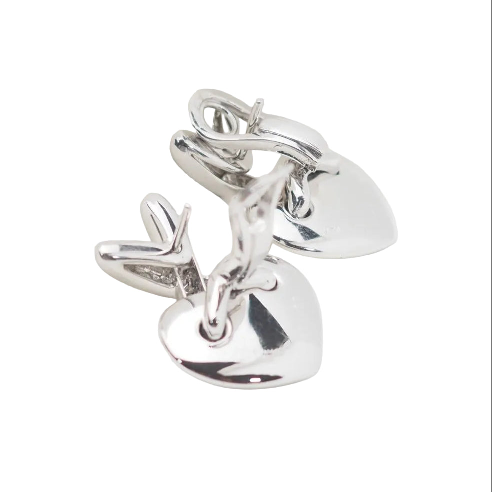 Boucles d'oreilles CHAUMET Liens en or blanc et diamants - Castafiore