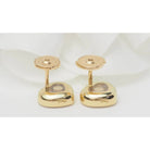 Boucles d'oreilles CHOPARD "Coeur Happy Diamonds" en or jaune et diamant - Castafiore