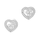 Boucles d'oreilles CHOPARD "Happy Diamonds" en or blanc et diamants - Castafiore