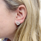 Boucles d'oreilles CHOPARD "Happy Diamonds" en or blanc et diamants - Castafiore