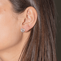 Boucles d'oreilles CHOPARD "Happy Diamonds" en or blanc et diamants - Castafiore