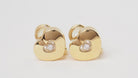 Boucles d'oreilles Chopard Happy Diamonds en or jaune et diamant - Castafiore