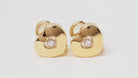 Boucles d'oreilles Chopard Happy Diamonds en or jaune et diamant - Castafiore