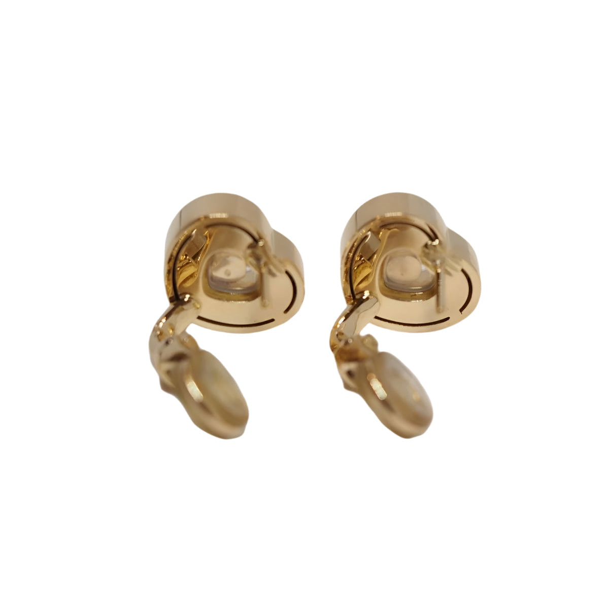 Boucles d'oreilles Chopard " Happy Diamonds " en or jaune et diamant - Castafiore