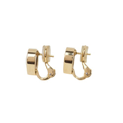 Boucles d'oreilles Chopard Happy Diamonds en or jaune et diamant - Castafiore