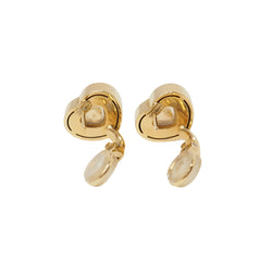 Boucles d'oreilles Chopard Happy Diamonds en or jaune et diamant - Castafiore