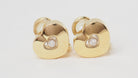 Boucles d'oreilles Chopard Happy Diamonds en or jaune et diamant - Castafiore