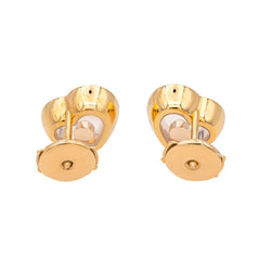 Boucles d'oreilles CHOPARD "Happy diamonds" en or rose et diamants - Castafiore