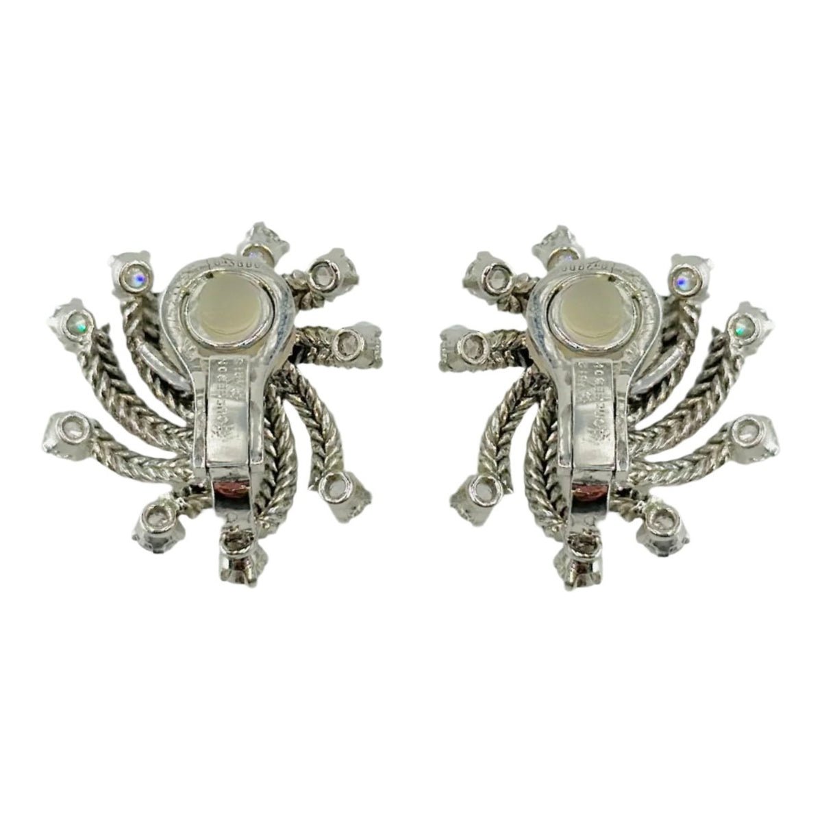 Boucles d'oreilles Clip BOUCHERON en or blanc et diamants - Castafiore