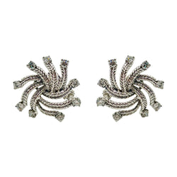 Boucles d'oreilles Clip BOUCHERON en or blanc et diamants - Castafiore