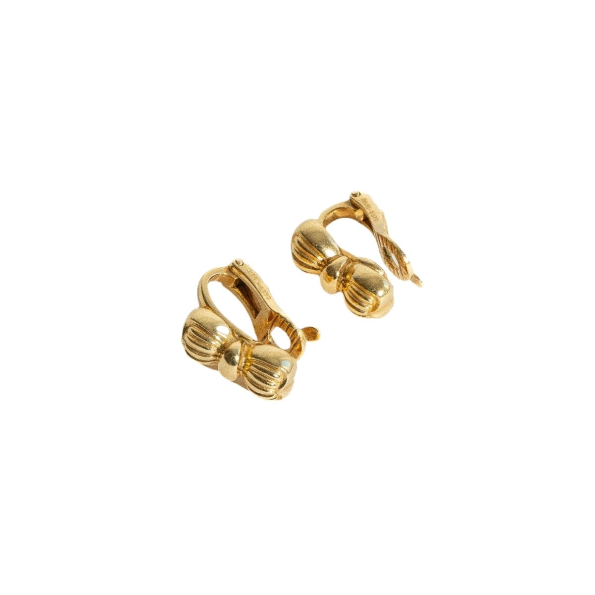 Boucles d'oreilles Clip BOUCHERON Noeuds en or jaune - Castafiore