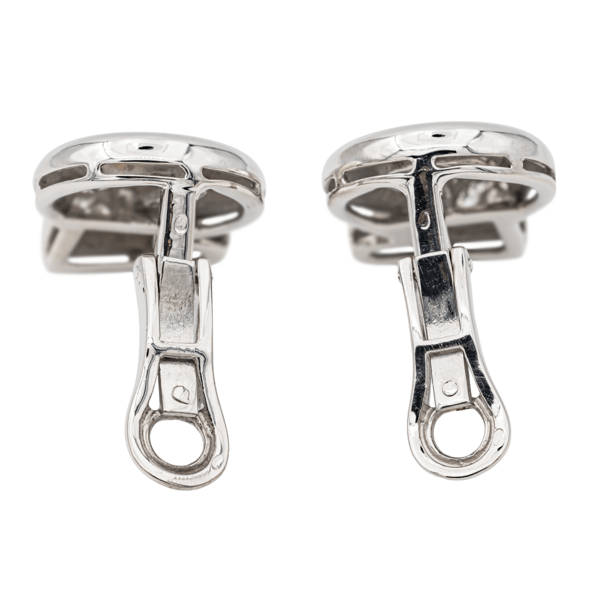 Boucles d'oreilles Clip en or blanc et diamants - Castafiore