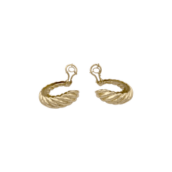 Boucles d'oreilles clip en or jaune - Castafiore