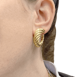 Boucles d'oreilles clip en or jaune - Castafiore