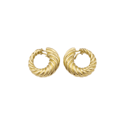 Boucles d'oreilles clip en or jaune - Castafiore