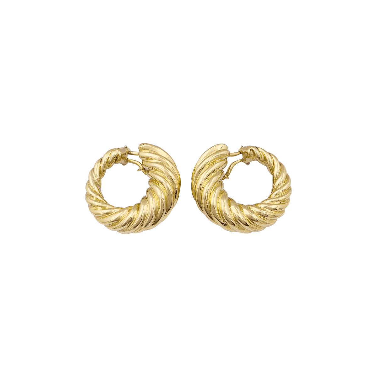 Boucles d'oreilles clip en or jaune - Castafiore