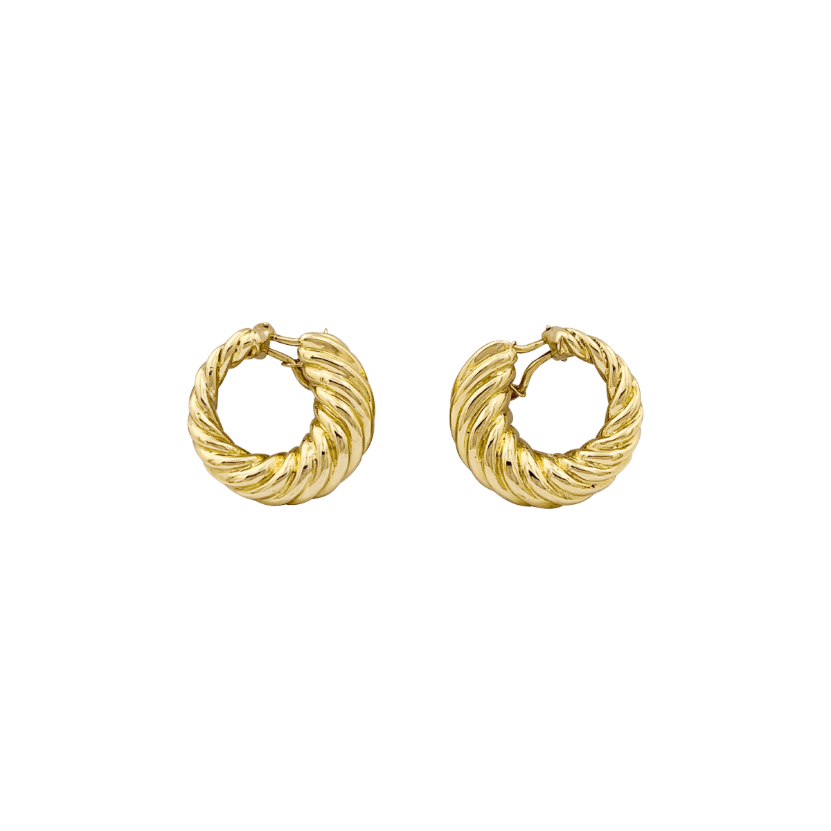 Boucles d'oreilles clip en or jaune - Castafiore