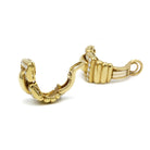 Boucles d'oreilles Clip en or jaune et diamant - Castafiore