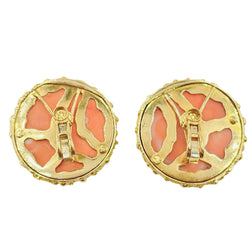 Boucles d'oreilles Clip MAUBOUSSIN en or jaune et corail - Castafiore