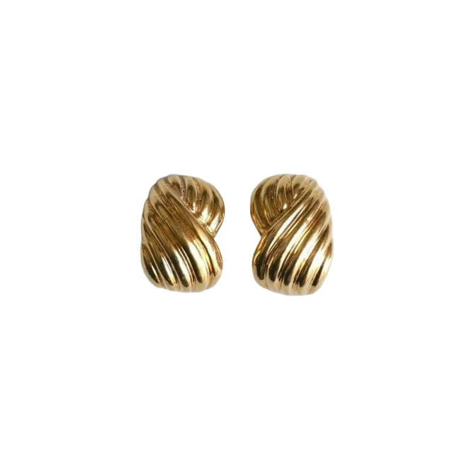 Boucles d'oreilles clip torsade or - Castafiore