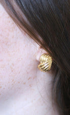 Boucles d'oreilles clip torsade or - Castafiore