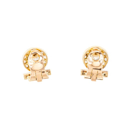 Boucles d'oreilles Clips Art Déco en platine, or jaune et diamants - Castafiore