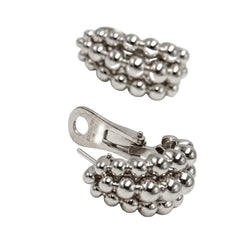 Boucles d'oreilles Clips BOUCHERON "Grains de raisin" en or blanc - Castafiore