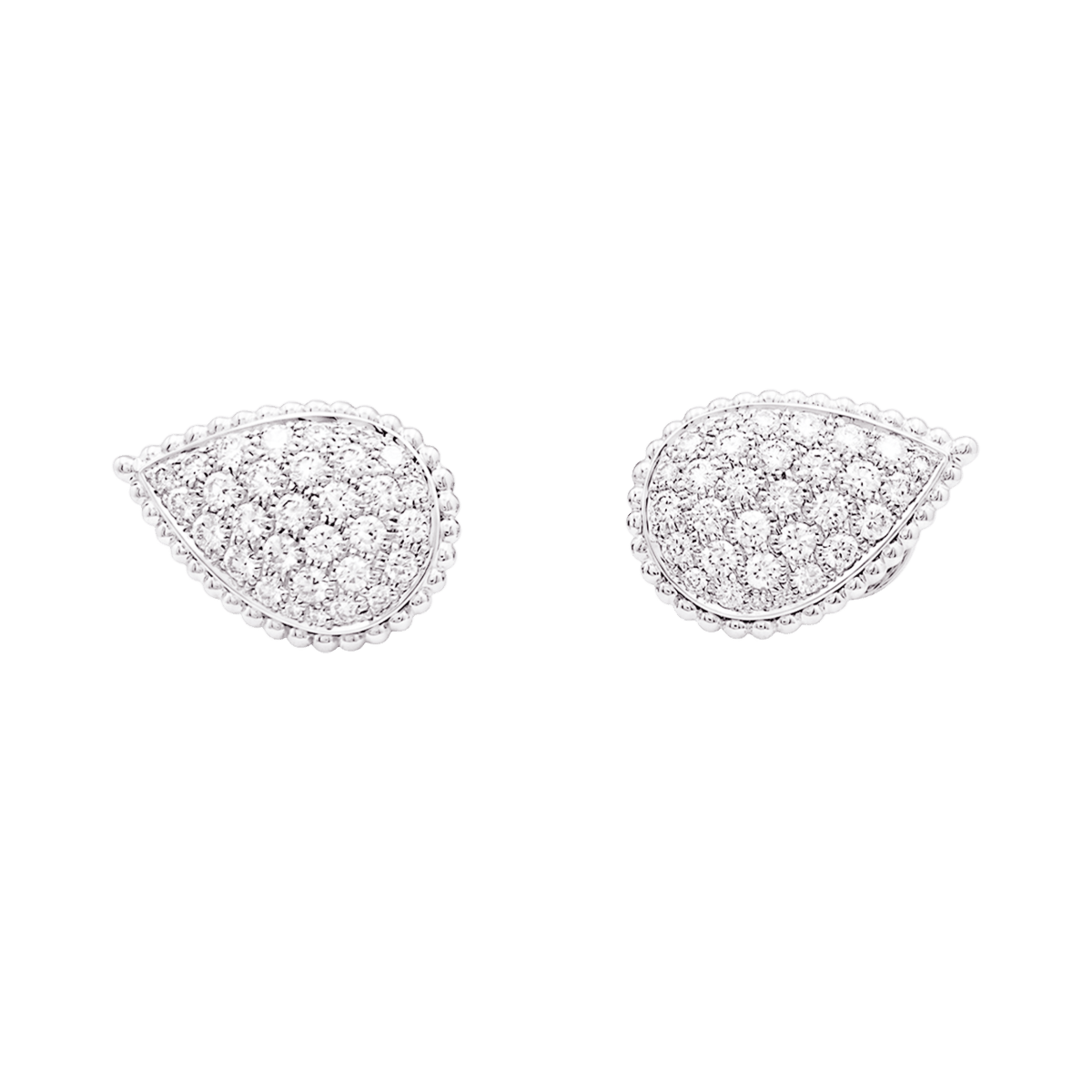 Boucles d'oreilles Clips BOUCHERON "Serpent Bohème" en or blanc et diamants - Castafiore
