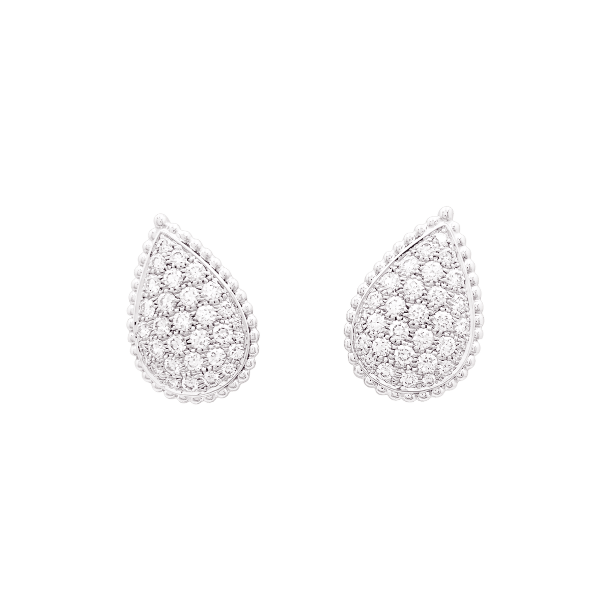 Boucles d'oreilles Clips BOUCHERON "Serpent Bohème" en or blanc et diamants - Castafiore