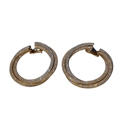 Boucles d’oreilles Clips CARTIER Trinity en or blanc, or jaune, or rose et diamants