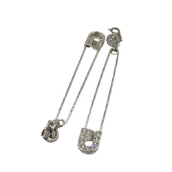 Boucles d'oreilles Clips CHANEL en or blanc et diamants - Castafiore