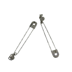 Boucles d'oreilles Clips CHANEL en or blanc et diamants - Castafiore