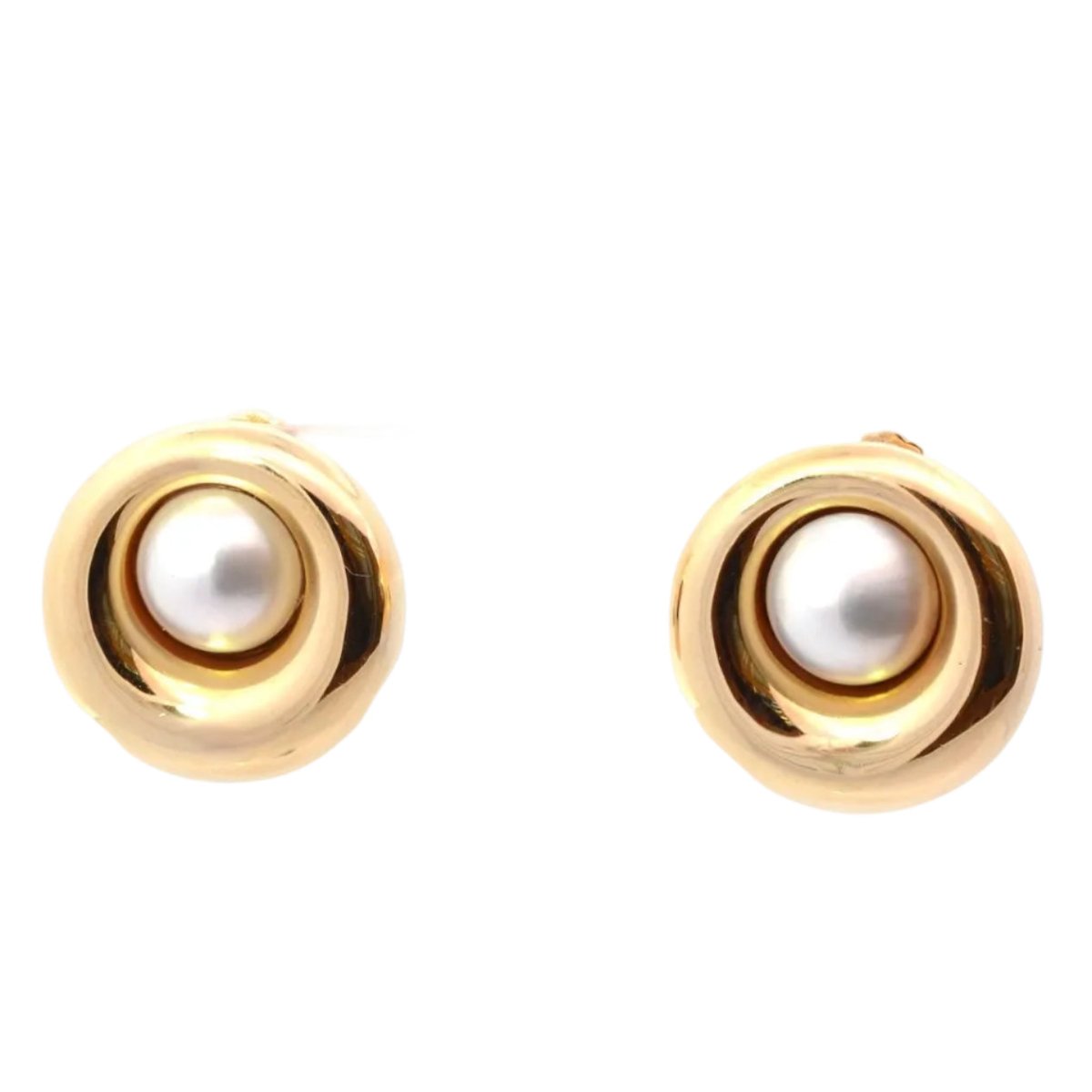 Earrings Chaumet in gold and cultured pearls