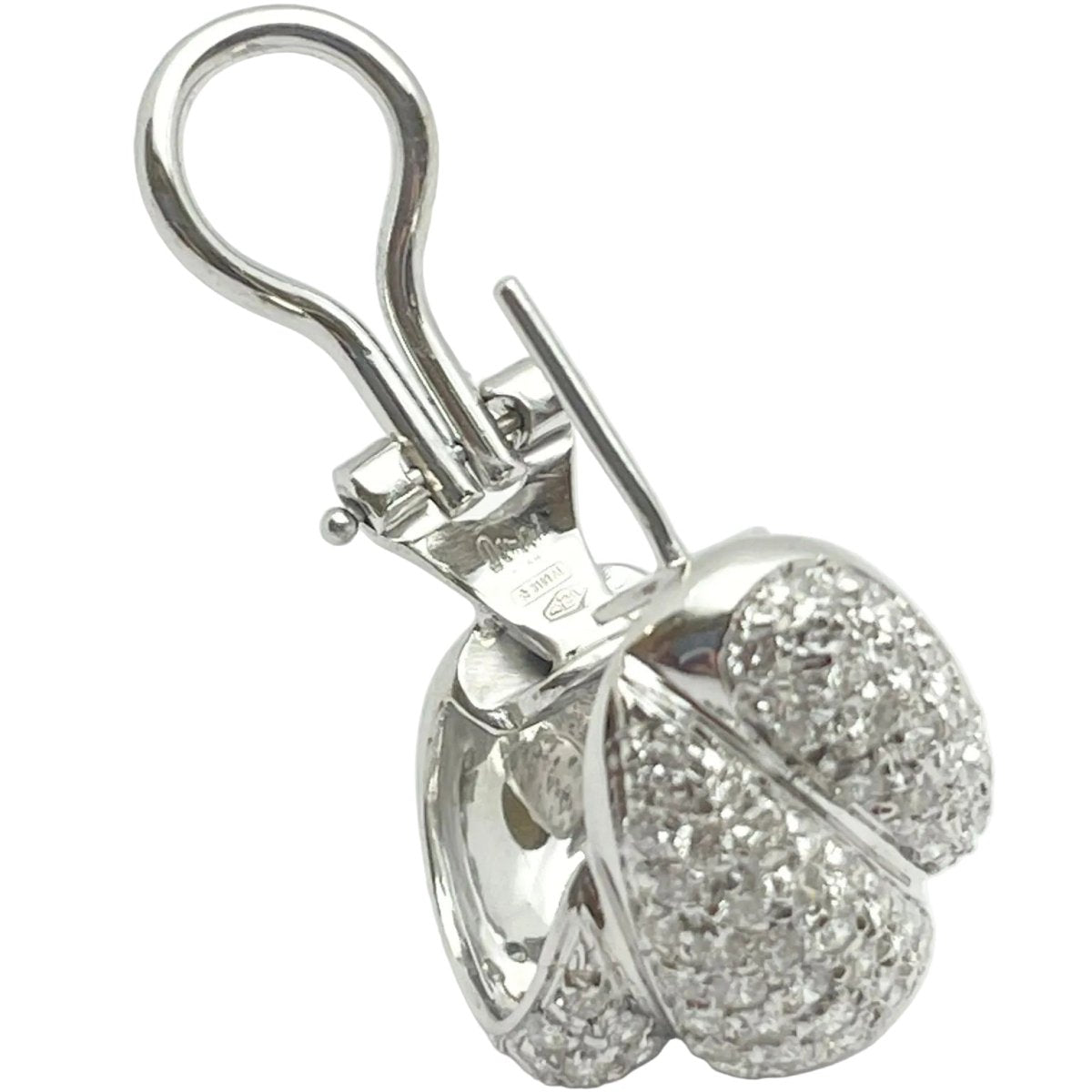 Boucles d'oreilles Clips DAMIANI en or blanc et diamants - Castafiore