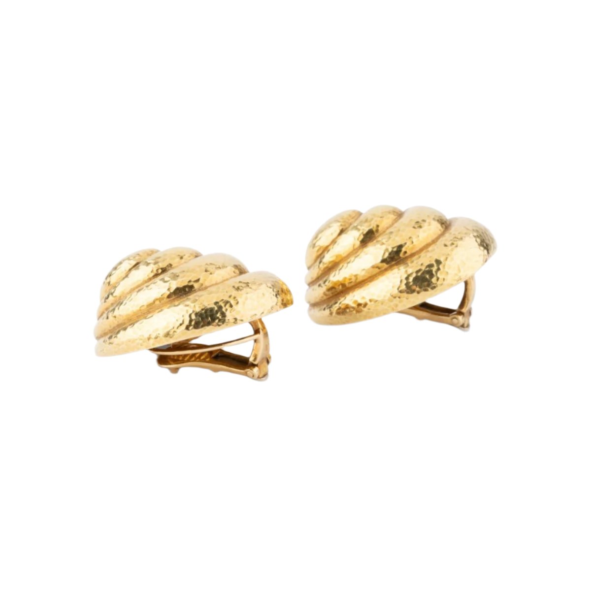 Boucles d'oreilles Clips David WEBB en or jaune - Castafiore