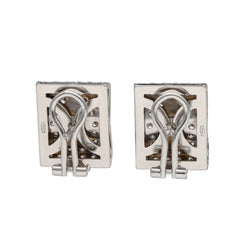Earrings - 18k white gold - diamonds 3.50 cts - Circa 2000