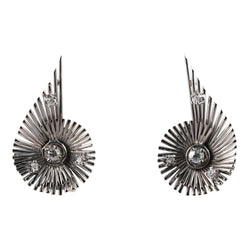 Boucles d'oreilles Clips en or blanc et diamants - Castafiore
