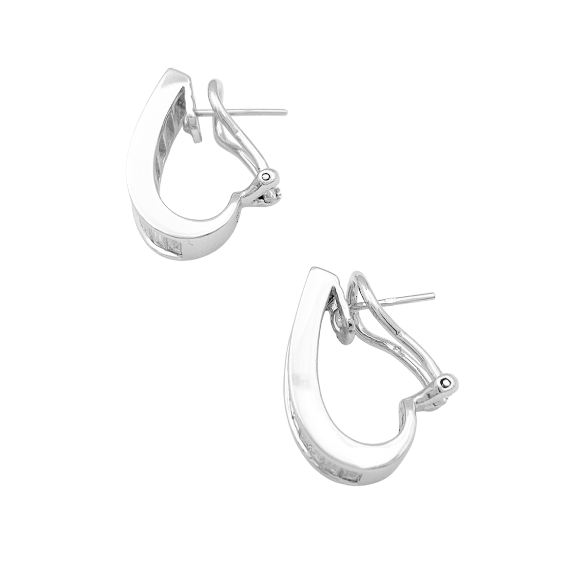 Boucles d'oreilles Clips en or blanc et diamants - Castafiore