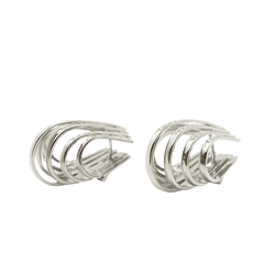 Boucles d'oreilles Clips en or blanc et diamants - Castafiore