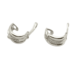 Boucles d'oreilles Clips en or blanc et diamants - Castafiore