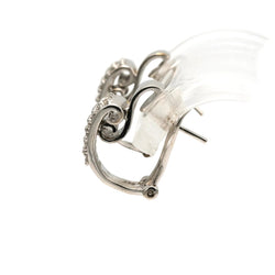 Boucles d'oreilles Clips en or blanc et diamants - Castafiore