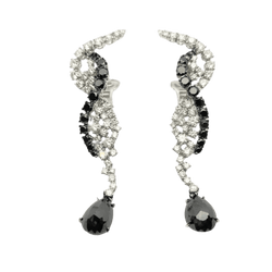 Boucles d'oreilles Clips en or blanc et diamants - Castafiore