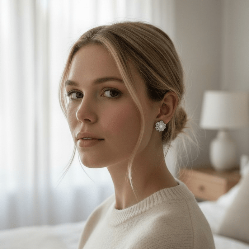Boucles d’oreilles Clips en or blanc, or jaune et diamants - Castafiore